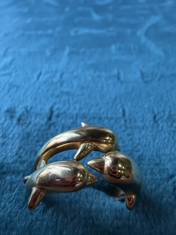 Gold_Stainless_Steel_Dolphin_Trio_Ring_For_Women