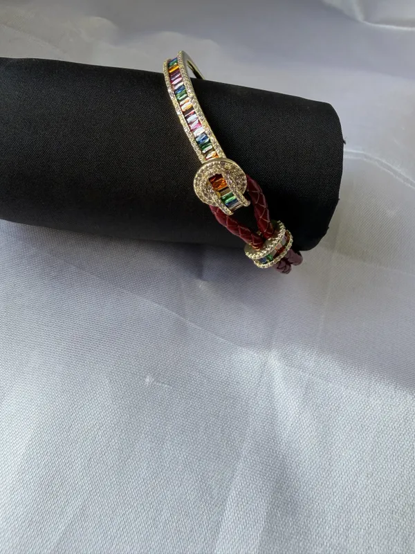 Red_Braided_Multicolour_Embellished_Bracelet_For_Women