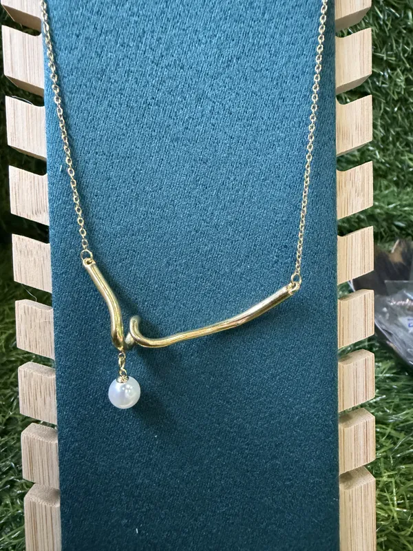 Gold_Stainless_Steel_Pearl_Drop_Bar_Pendant_Necklace_For_Women