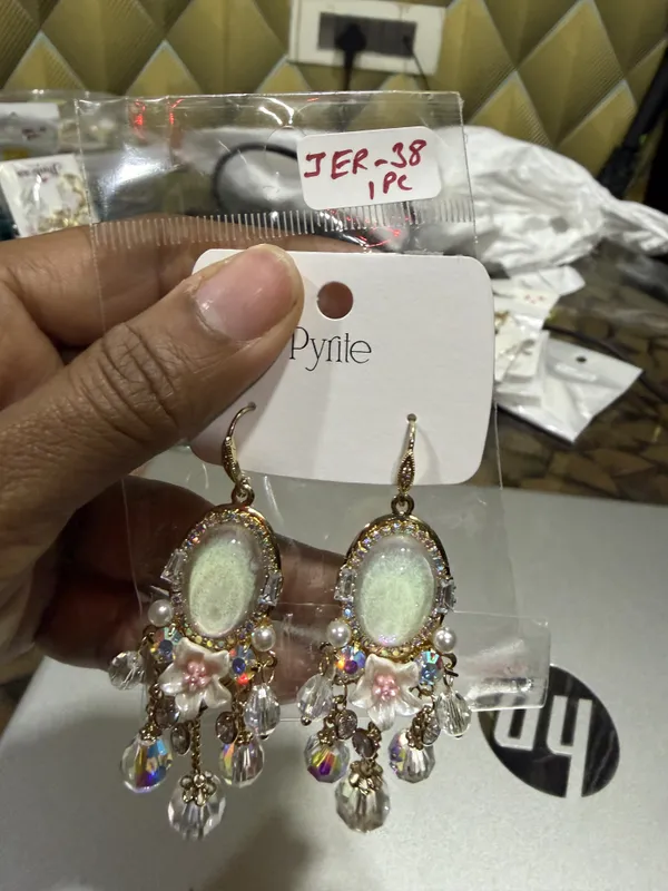 Multicolour_Stainless_Steel_Crystal_Floral_Chandelier_Earrings_For_Women