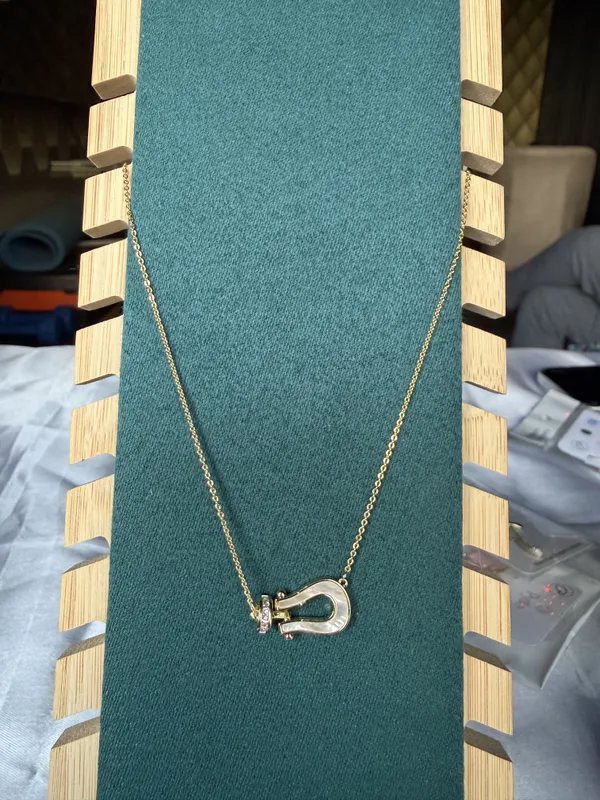 Gold_Stainless_Steel_Horseshoe_Pendant_Necklace_For_Women