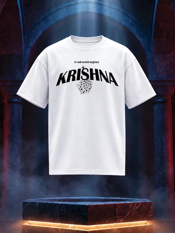 White_Graphic_Print_Relaxed_Fit_T-Shirt_For_Men