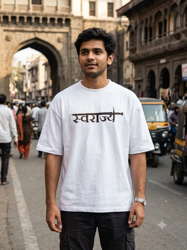 White_Graphic_Print_Casual_Fit_T-Shirt_For_Men