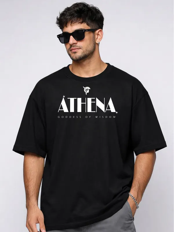 Black_Graphic_Print_Oversized_T-Shirt_For_Men