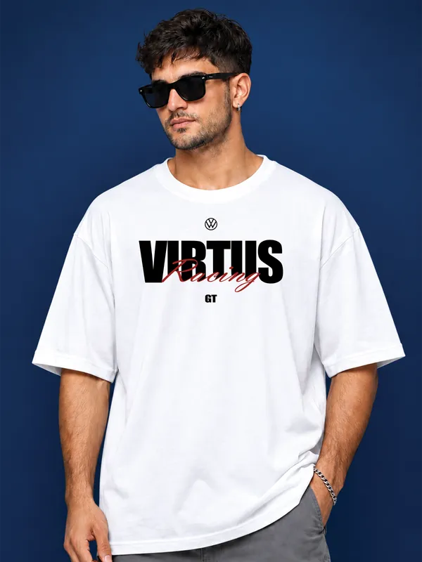 White_Oversized_Graphic_Print_T-Shirt_For_Men