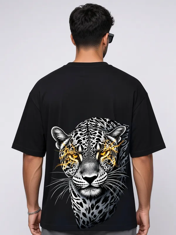 Black_Graphic_Print_Relaxed_Fit_T-Shirt_For_Men