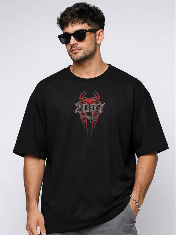 Black_Graphic_Print_Oversized_T-Shirt_For_Men