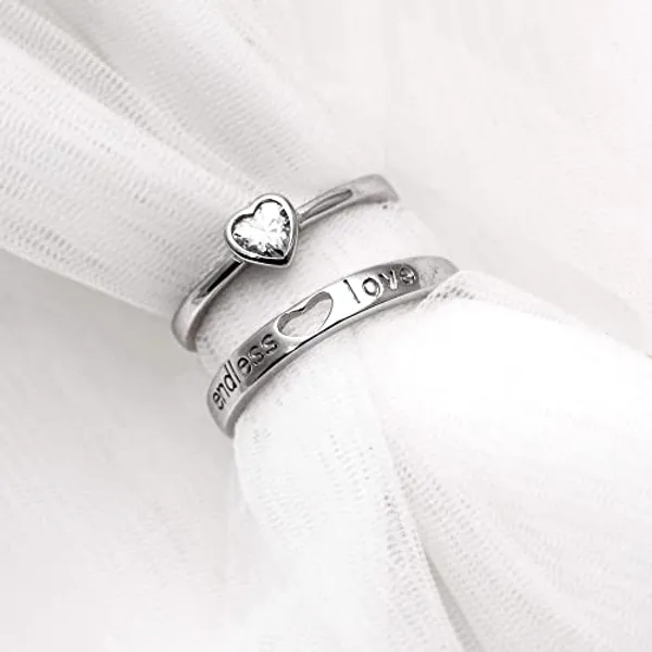 Silver_Tone_Heart_Couple_Rings_for_Partners