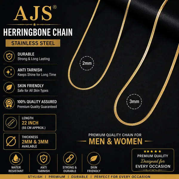 Gold_Stainless_Steel_Herringbone_Chain_For_Men_And_Women