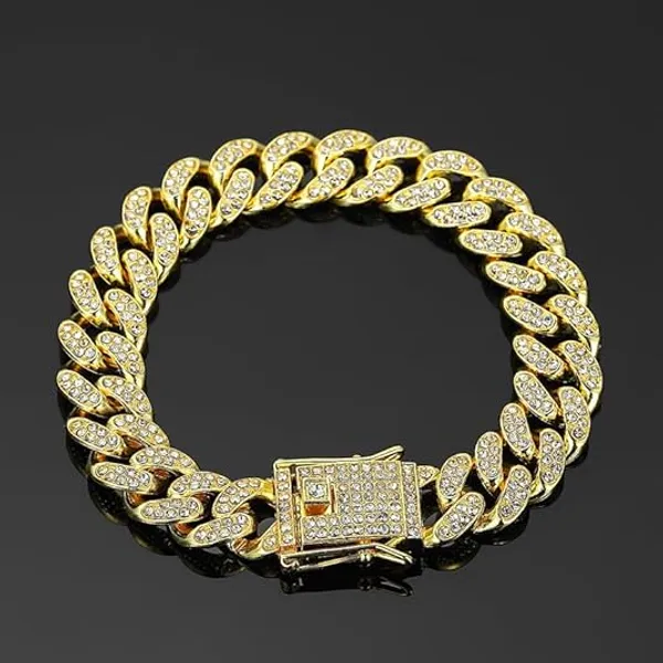 Gold_Tone_Rhinestone_Cuban_Link_Bracelet_for_Men
