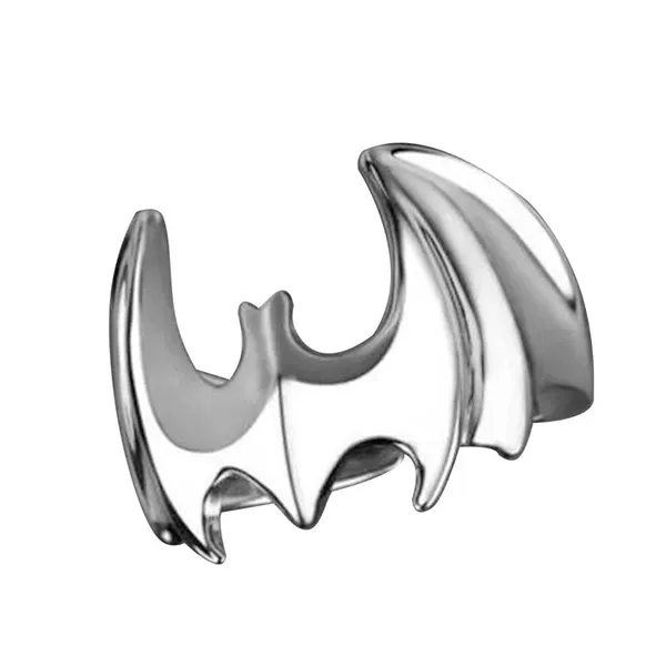 Silver_Tone_Bat_Design_Ring_For_Unisex