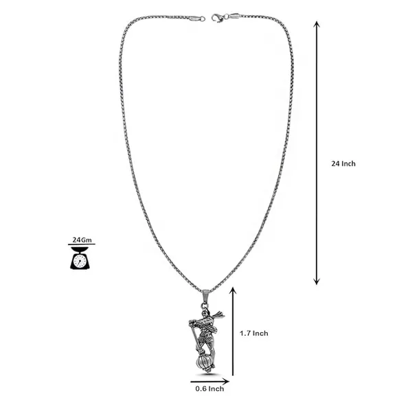 Silver_Tone_Hanuman_Pendant_Necklace_for_Men