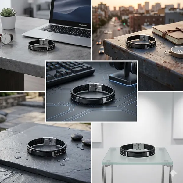 Black_Metal_Link_Bracelet_for_Men
