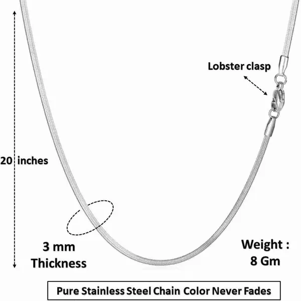 Silver_Tone_Snake_Chain_Necklace_for_Men_And_Women