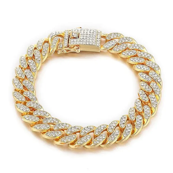 Gold_Tone_Rhinestone_Cuban_Link_Bracelet_for_Men