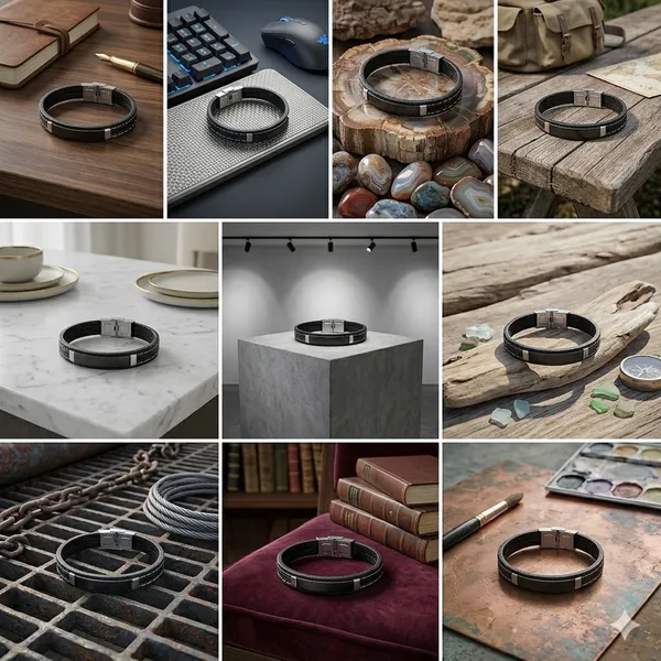 Black_Metal_Link_Bracelet_for_Men