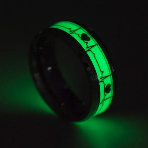 Silver_Gold_Tone_Heartbeat_Couple_Rings
