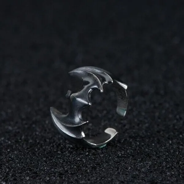 Silver_Tone_Open_Band_Gothic_Ring_For_Unisex