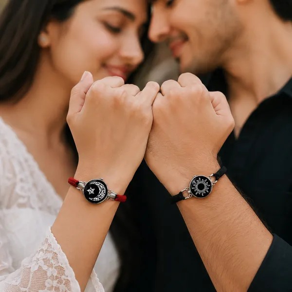 Black_And_Red_Rope_Adjustable_Couple_Bracelets_for_Couples