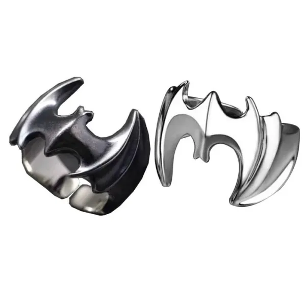 Silver_Tone_Bat_Design_Ring_For_Unisex