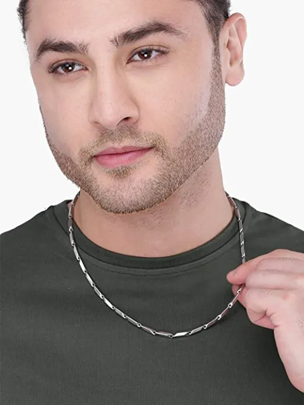 Silver_Tone_Link_Chain_Necklace_For_Men