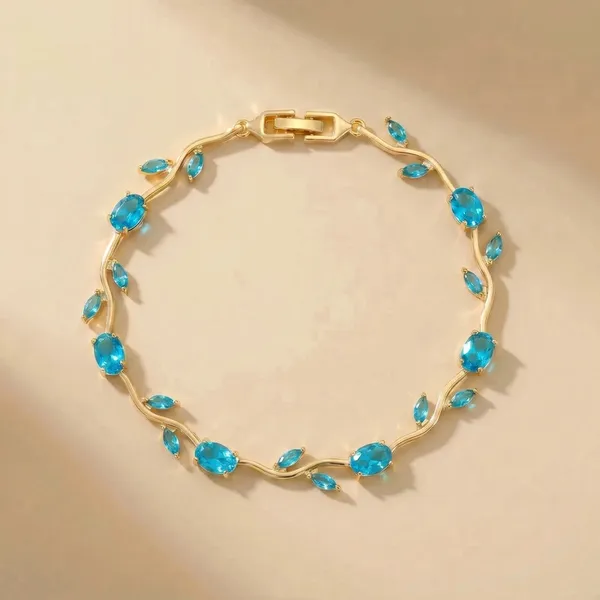 Gold_Tone_Blue_Stone_Bracelet_for_Women
