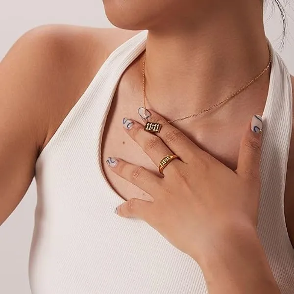 Gold_Stainless_Steel_11:11_Pendant_Necklace_for_Women