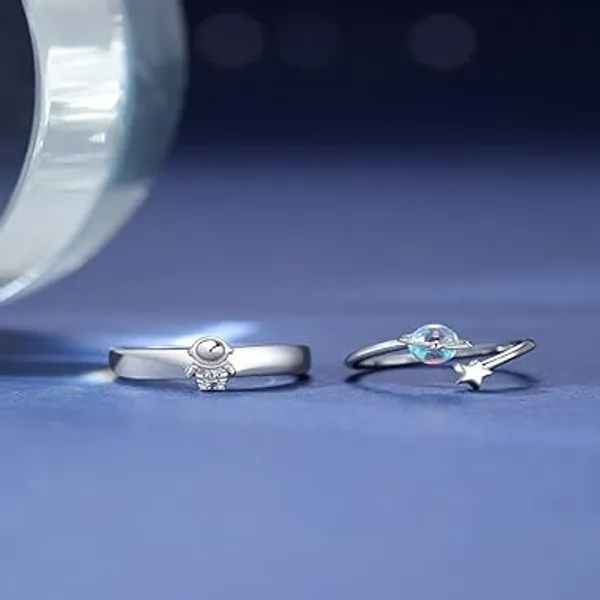 Silver_Stainless_Steel_Moonstone_Charm_Ring_For_Unisex_-_Pack_of_2