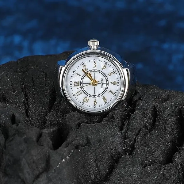 Silver_Metal_Quartz_Ring_Watch