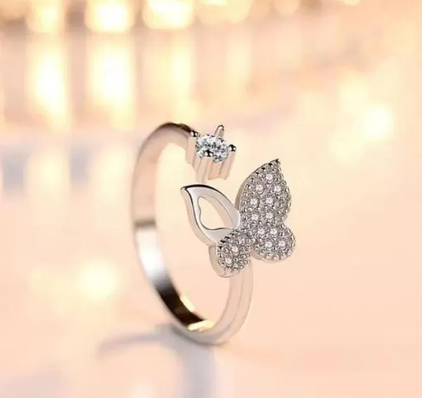 Silver_Stainless_Steel_Butterfly_Stone_Ring_For_Unisex_-_Pack_of_2