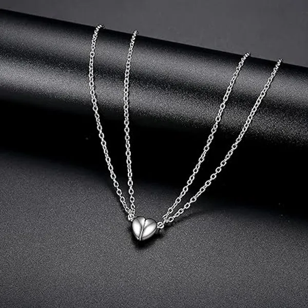 Silver_Tone_Heart_Pendant_Couple_Necklace_Set