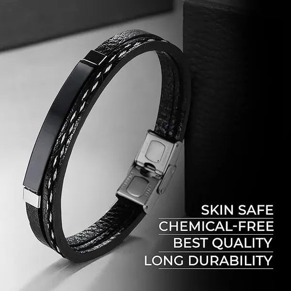 Black_Metal_Link_Bracelet_for_Men