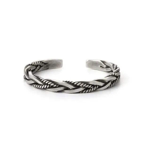 Silver_Braided_Cuff_Bracelet_for_Men