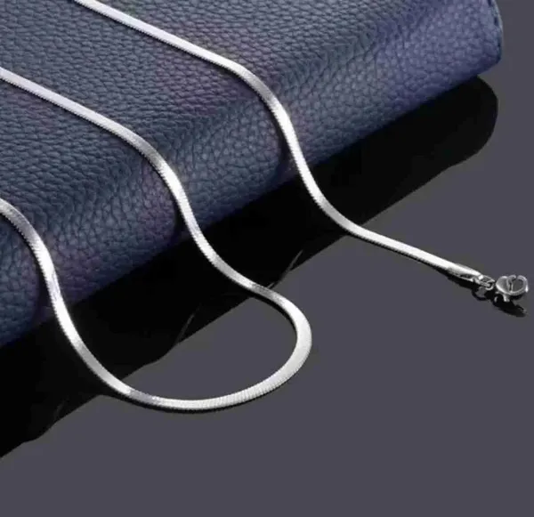 Silver_Tone_Snake_Chain_Necklace_for_Men_And_Women