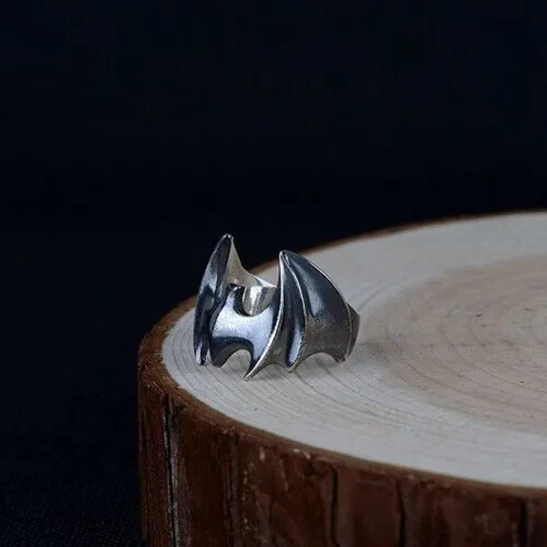 Silver_Tone_Open_Band_Gothic_Ring_For_Unisex
