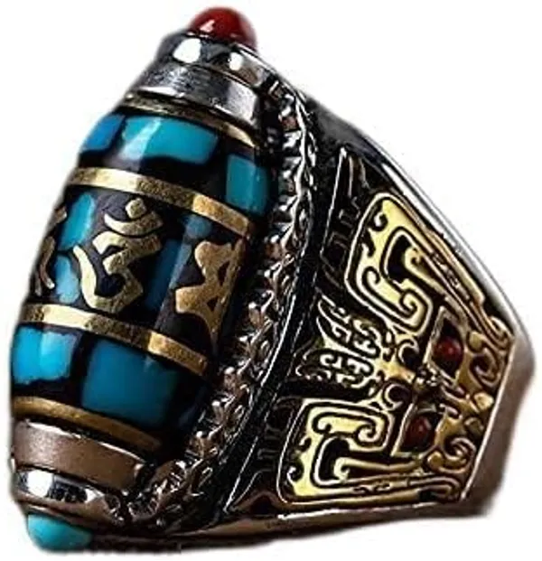 Blue_Ornate_Metal_Statement_Ring_for_Men
