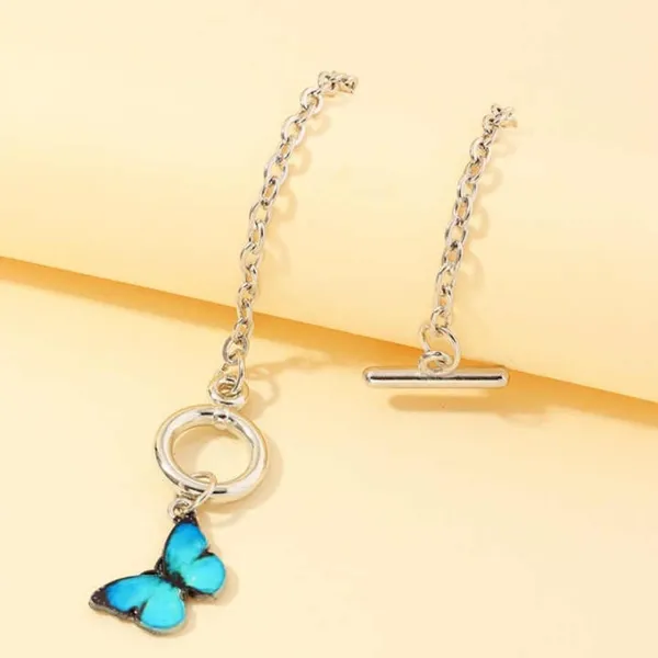 Silver-Tone_Butterfly_Charm_Chain_Bracelet_for_Women