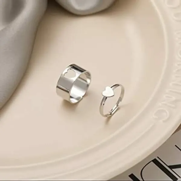 Silver-Tone_Heart_Design_Ring_Set_for_Couples