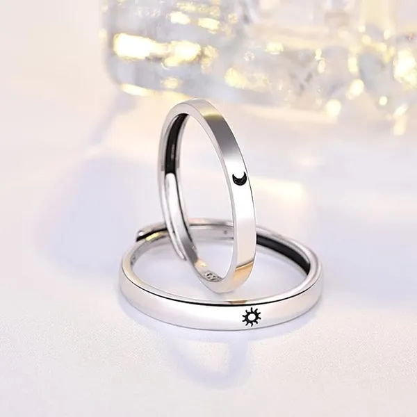 Silver_Tone_Sun_Moon_Couple_Rings