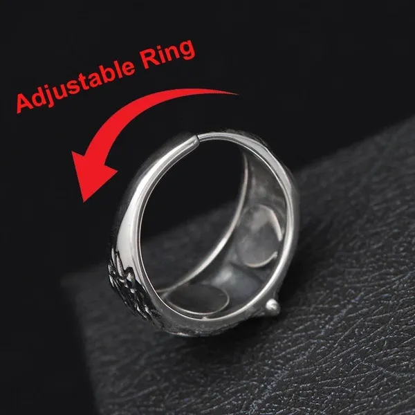 Silver_Tone_Adjustable_Hand_Motif_Ring_for_Women
