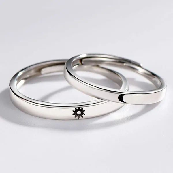 Silver_Tone_Sun_Moon_Couple_Rings