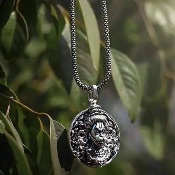Silver_Tone_Religious_Pendant_Necklace_for_Men