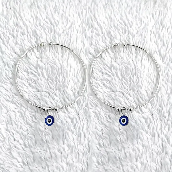Silver_Stainless_Steel_Evil_Eye_Charm_Bracelet_For_Unisex_-_Pack_of_2