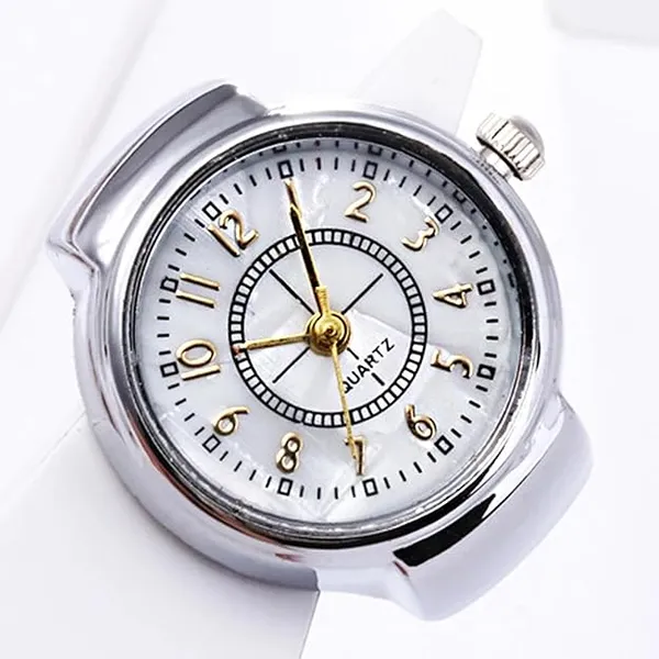 Silver_Metal_Quartz_Ring_Watch
