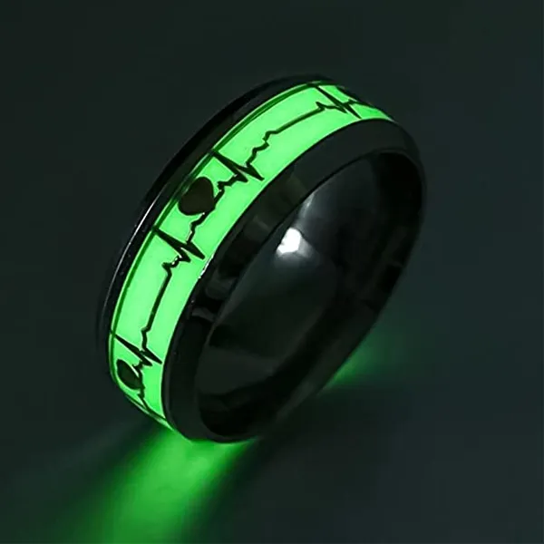 Green_Luminous_Heart_Pattern_Ring_for_Unisex