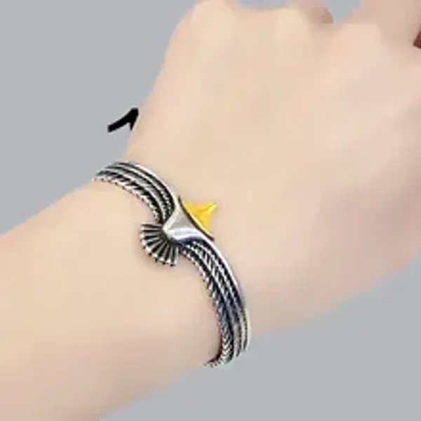 Silver_Tone_Eagle_Design_Bracelet_for_Men