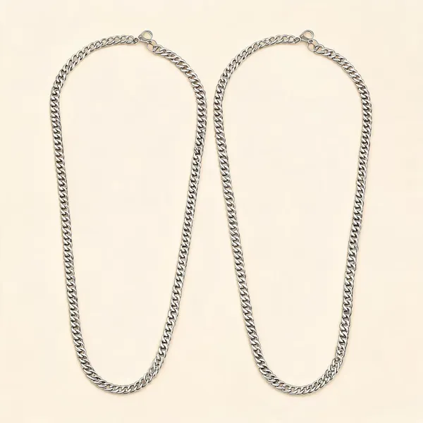 Silver_Alloy_Link_Chain_Necklace_For_Unisex_-_Pack_of_2
