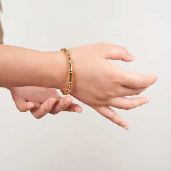 Gold_Plated_Stainless_Steel_Bamboo_Style_Bangle_for_Women
