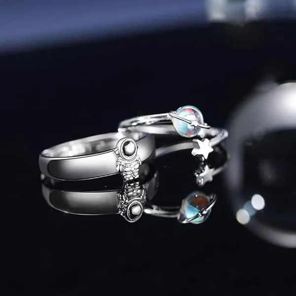 Silver_Stainless_Steel_Moonstone_Charm_Ring_For_Unisex_-_Pack_of_2