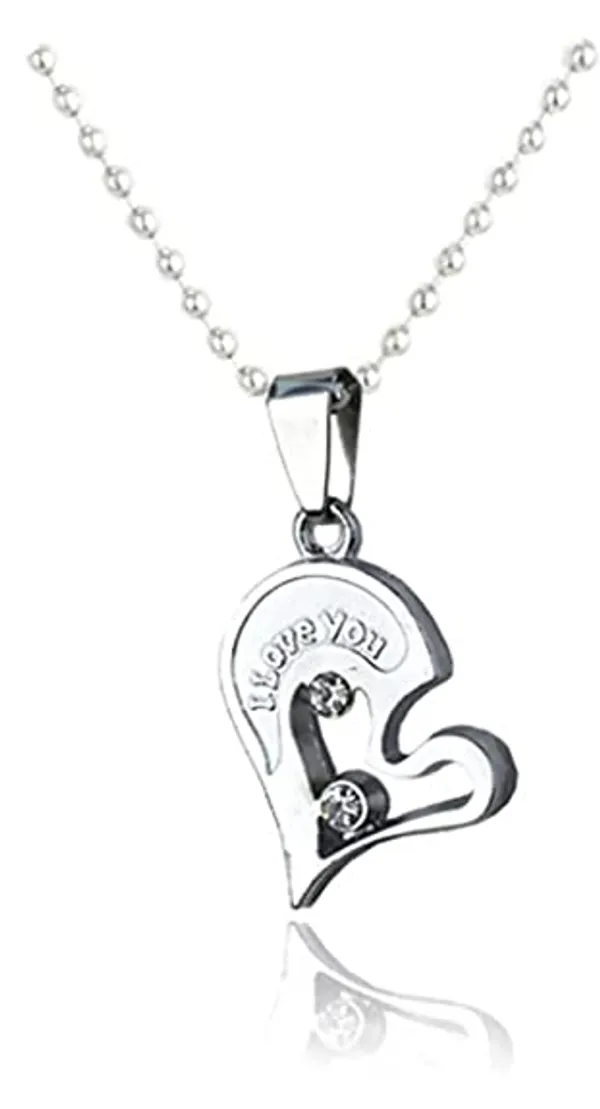 Silver_And_Blue_Heart_Pendant_Necklace_Set_For_Couples